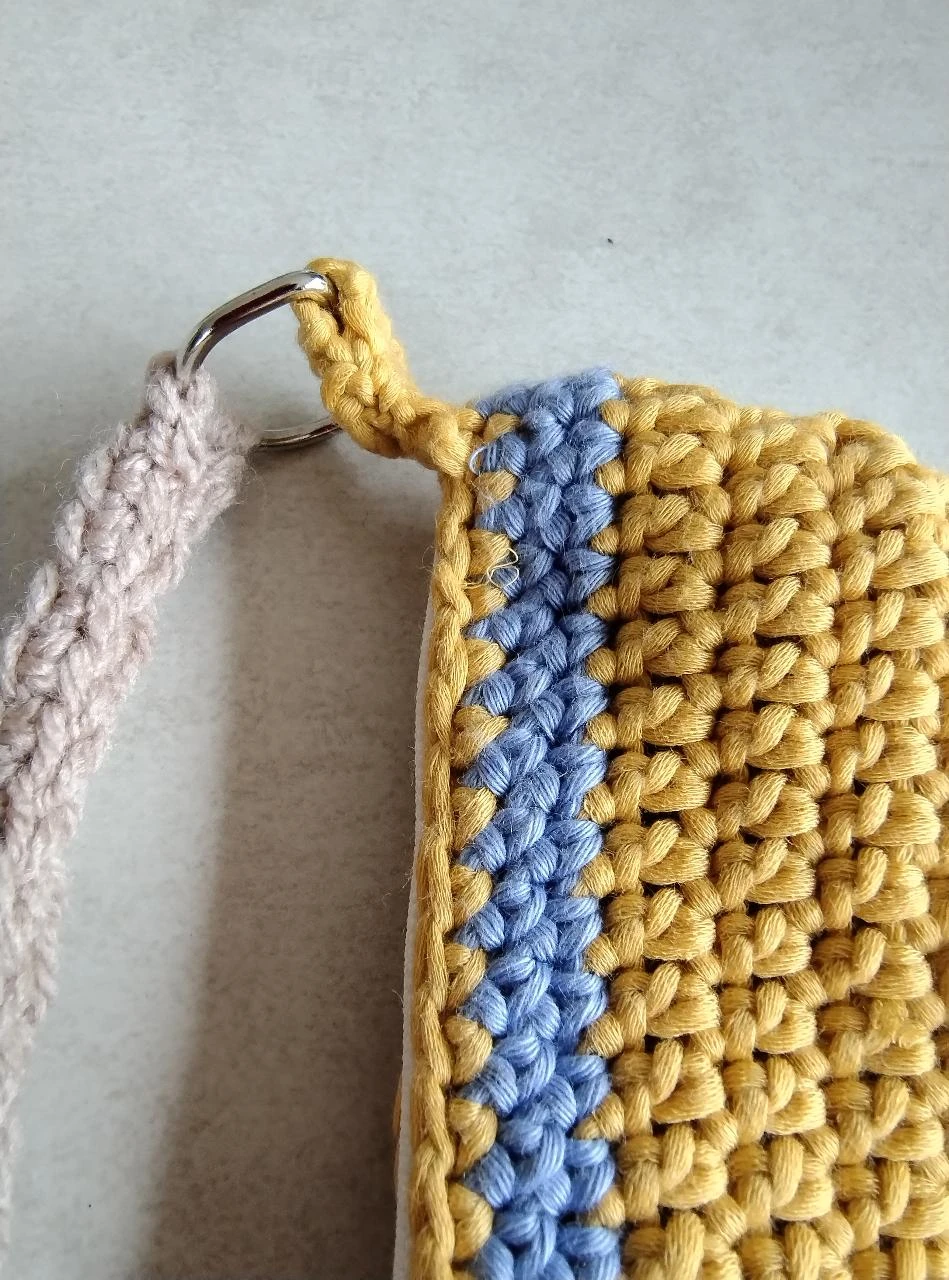 Bolsa crossbody bolsa de telefone bolsas para festivais amarrada amarelo e flor colorida feita à mão – photo 6